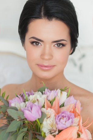 Нежный макияж невесты