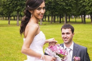 Прическа невесты