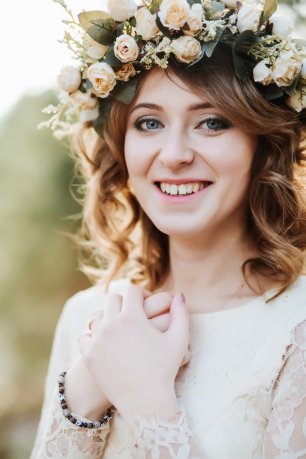 Образ невесты, макияж и прическа