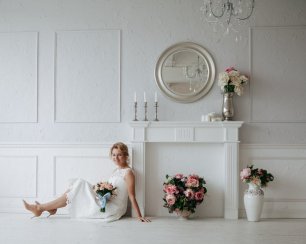 Фотосессия невесты с студии