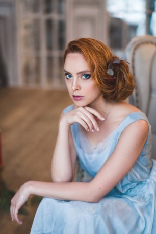 Элегантные макияж и прическа на фотосессию