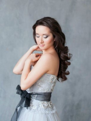 Свадебный макияж в серых тонах