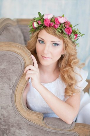 Цветочный венок невесты