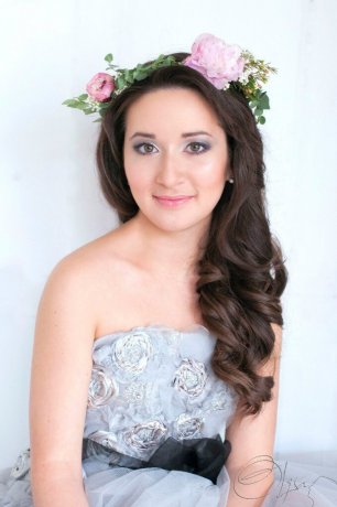 Венок с большим цветком