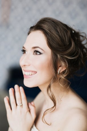 Свадебный макияж для карих глаз