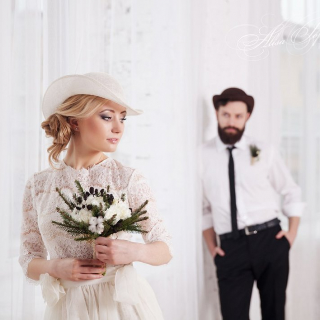 40 свадебных образов со шляпками 