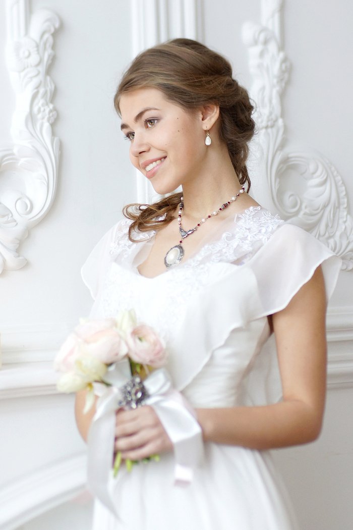 Невеста в винтажном образе