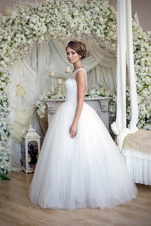 Свадебное платье силуэта "Пачка"