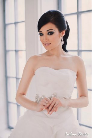 Черный смоки макияж на фотосессию