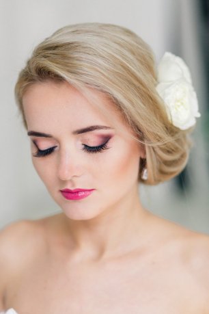 Макияж в розовых тонах