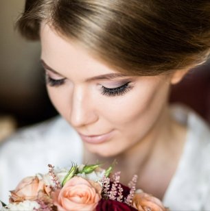 Макияж невесты с акцентом на глаза