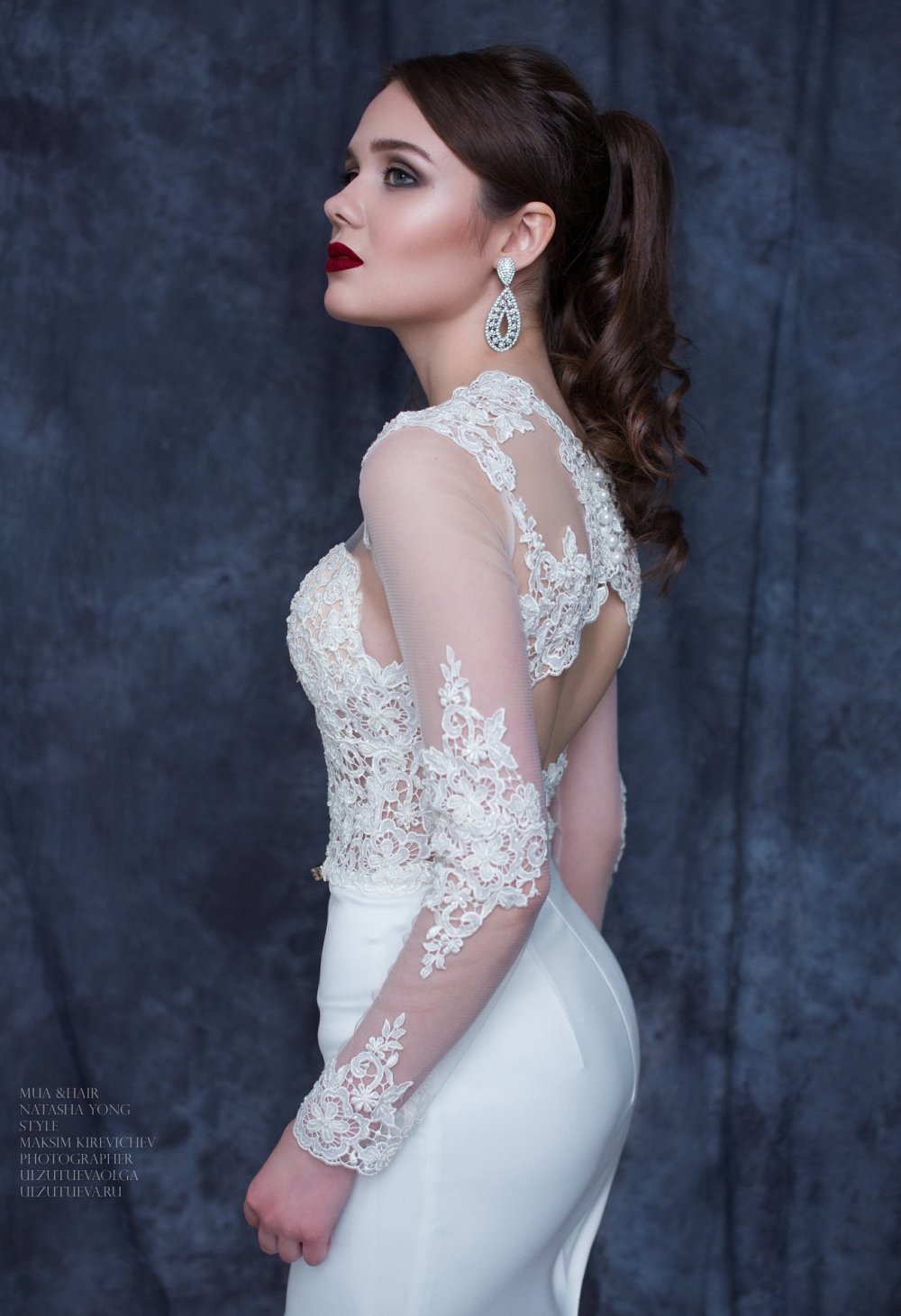 Выразительный макияж и высокий элегантный хвост