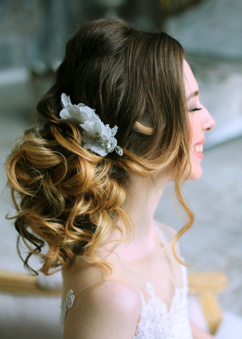 Свадебный макияж,свадебная причёска