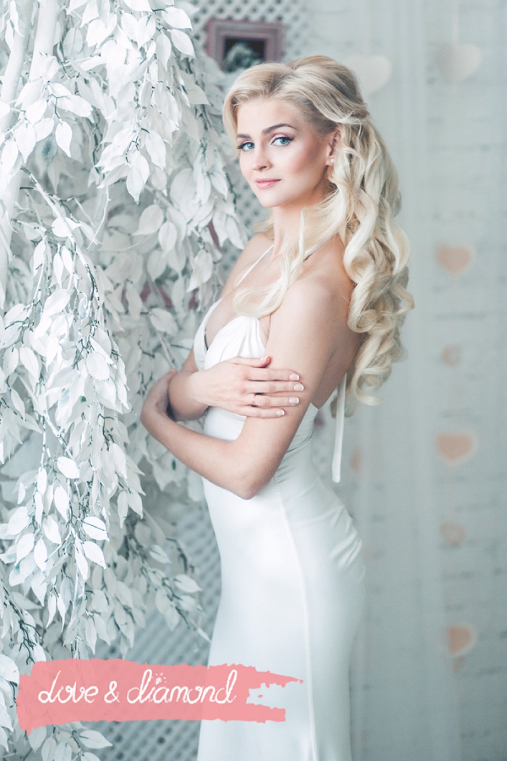 Свадебная прическа и макияж Love & Diamond