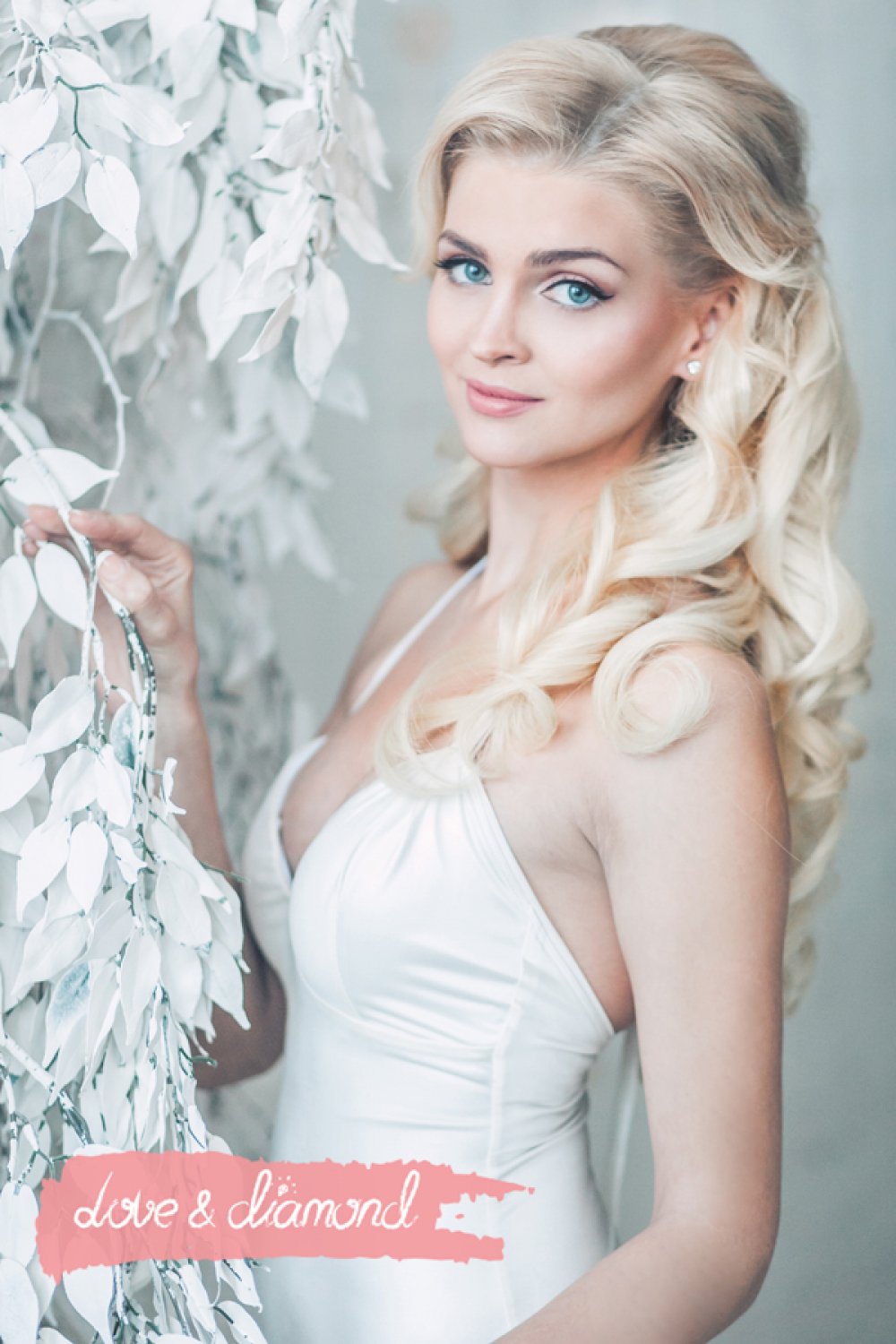 Свадебная прическа и макияж Love & Diamond