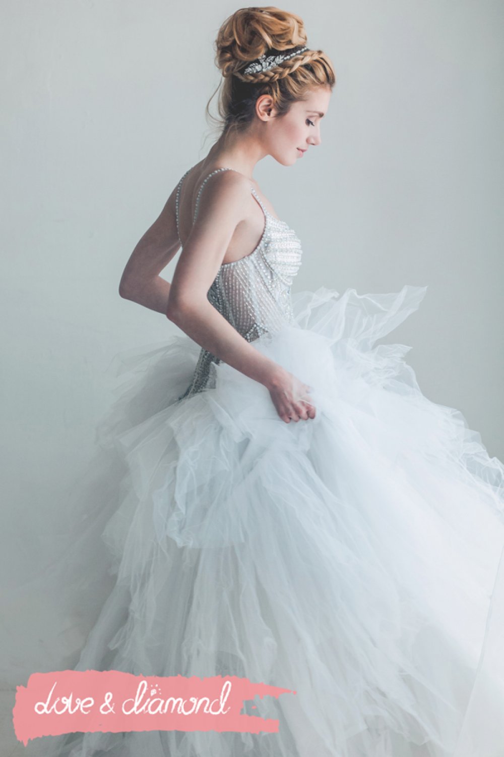 Свадебная прическа и макияж Love & Diamond