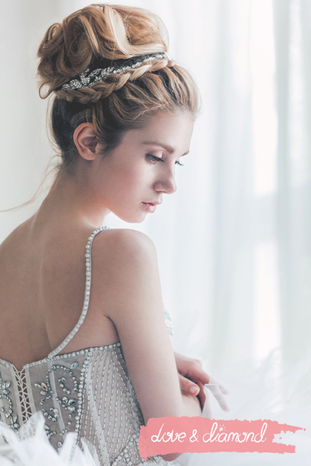 Свадебная прическа и макияж Love & Diamond