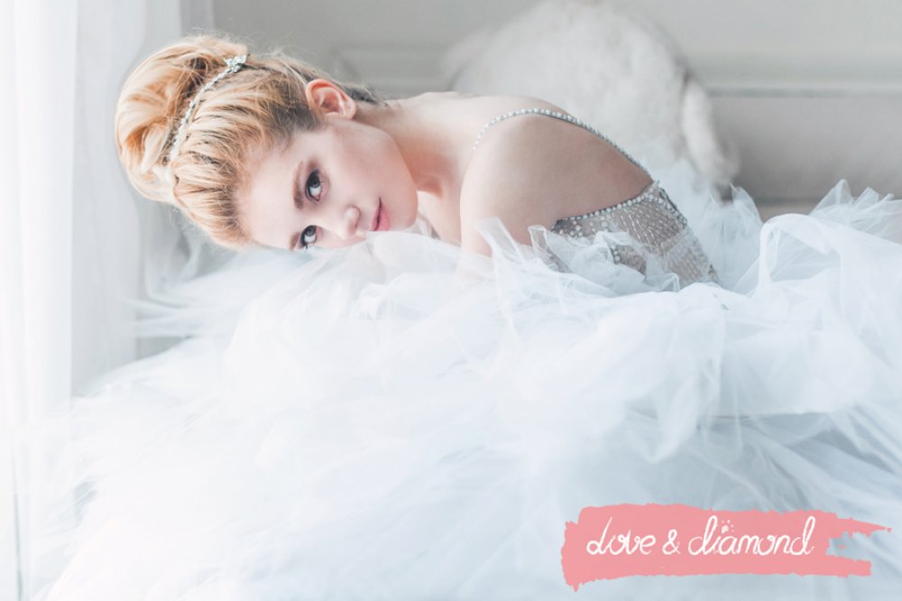 Свадебная прическа и макияж Love & Diamond