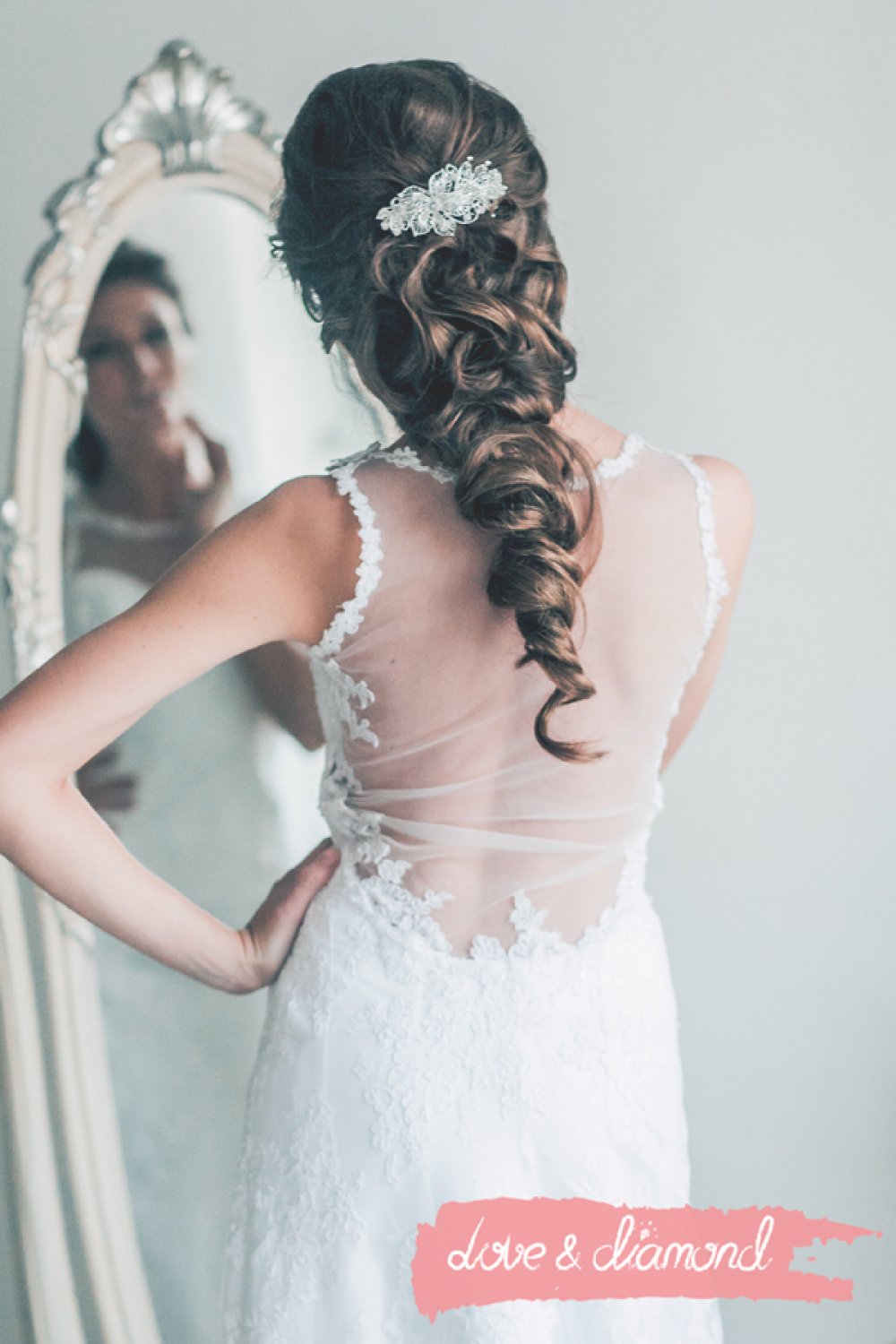 Свадебная прическа и макияж Love & Diamond
