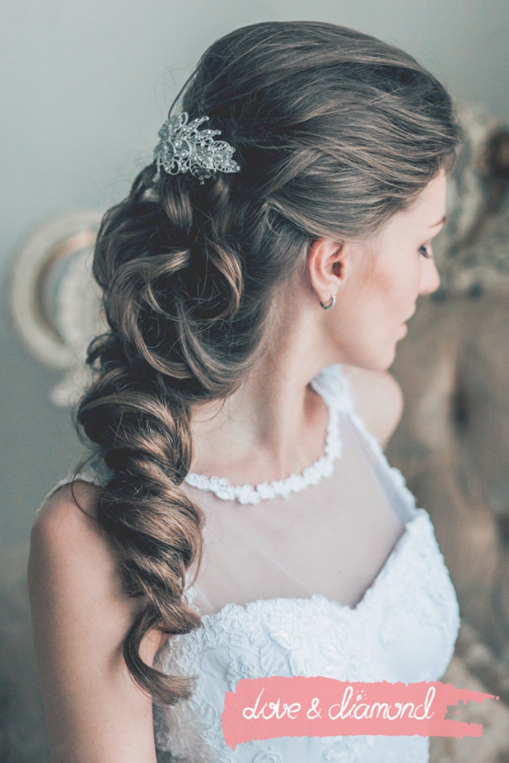 Свадебная прическа и макияж Love & Diamond