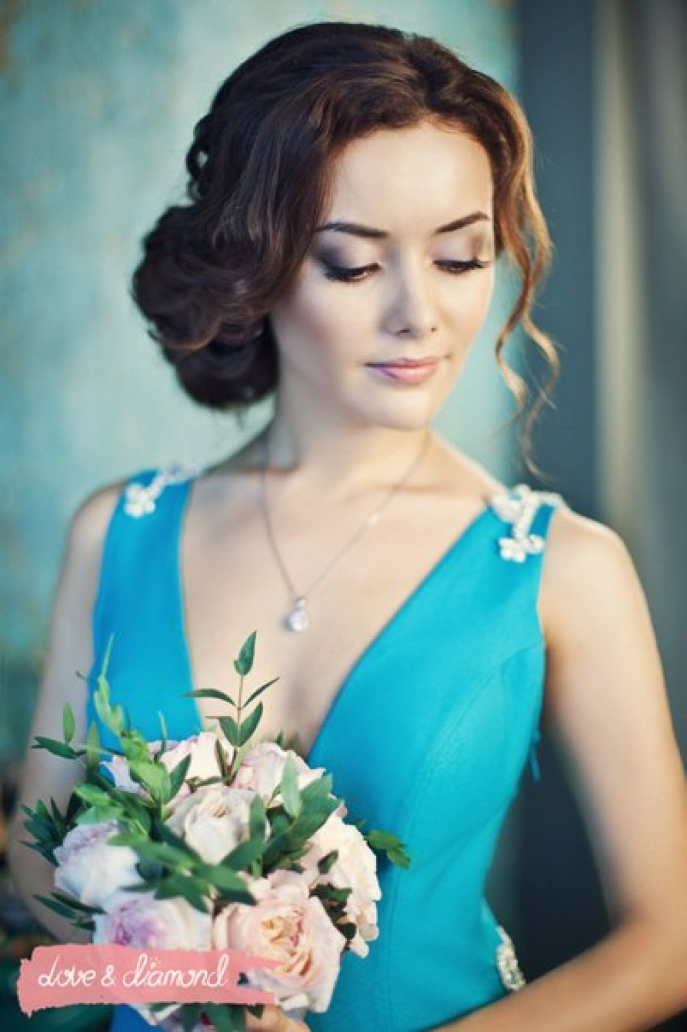 Свадебная прическа и макияж Love & Diamond