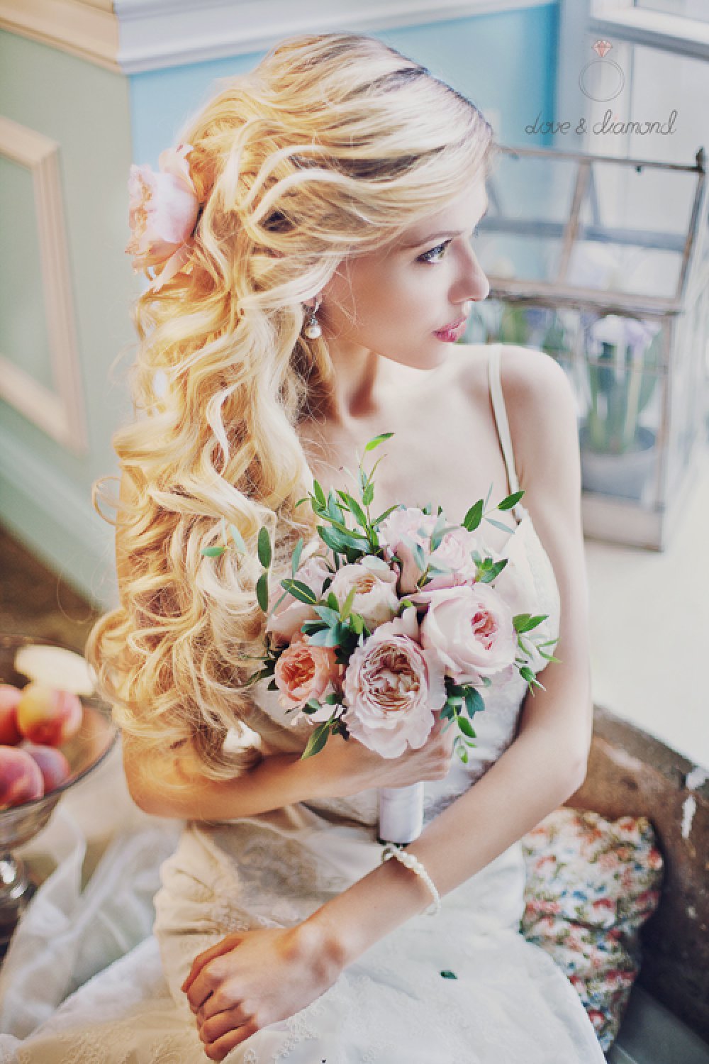 Свадебная прическа и макияж Love & Diamond