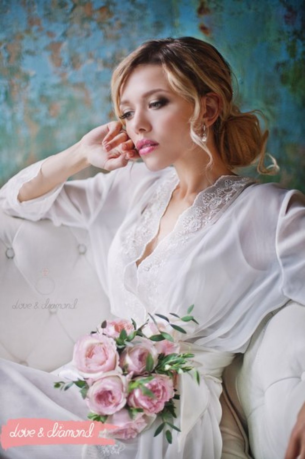 Свадебная прическа и макияж Love & Diamond