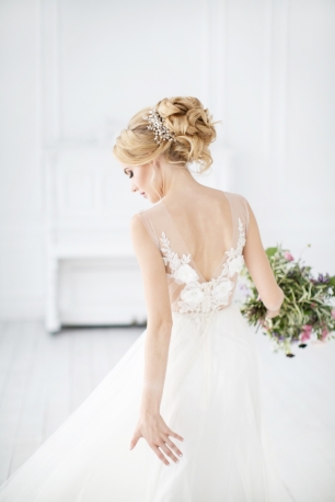 Обьемный свадебный пучок