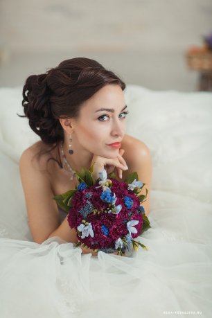 Макияж и прическа невесты