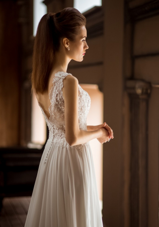 свадебные прически для длинных волос, конский хвост, стилист БЫКОВНИКОВА МАРИЯ