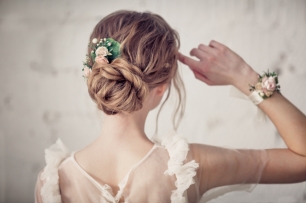 Свадебный образ с украшениями ручной работы