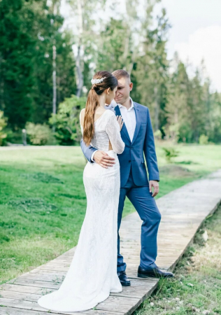 свадебные прически для длинных волос,  конский хвост, стилист НАТАЛЬЯ МИЛЛЕР