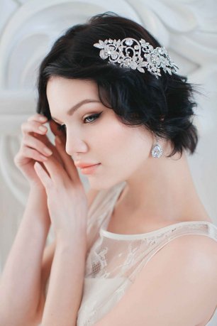 Нежный образ невесты в персиковых тонах