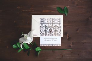 Приглашение с фольгированием