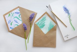 Конверт для приглашений из крафт-бумаги