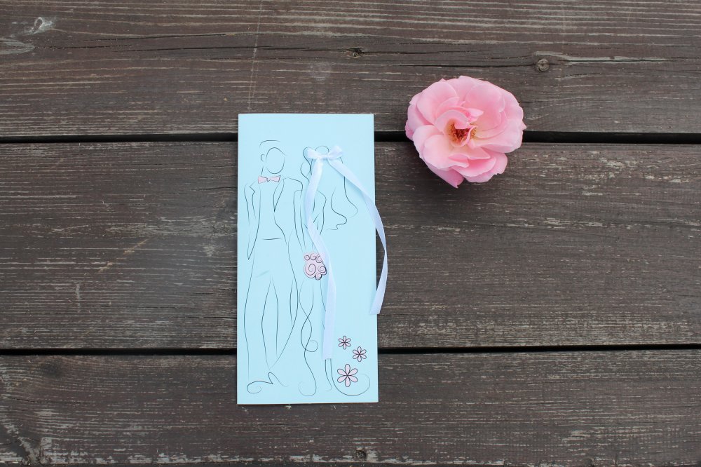 Приглашение по индивидуальному заказу "Жених и невеста"