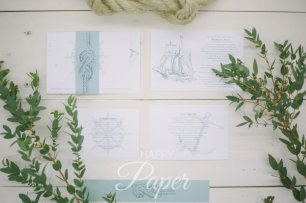 Приглашения в морском стиле