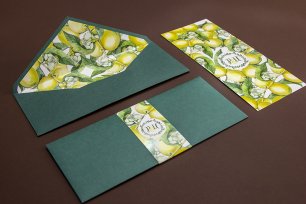 Пригласительные для лимонной свадьбы