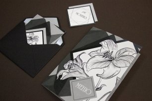 Пригласительные с геометрическим рисунком