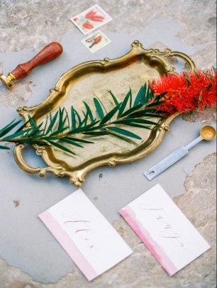 Свадебная каллиграфия для семейной итальянской свадьбы