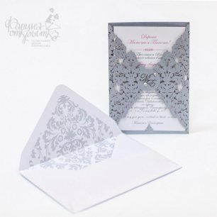 Свадебные приглашения с лазерной резкой