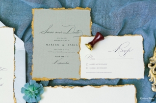 Утонченная полиграфия для классической свадьбы в стиле fine art