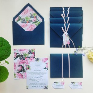 Свадебная полиграфия и конверты с треугольным клапаном