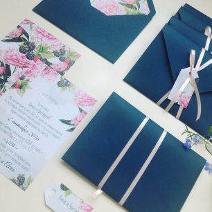 Свадебные приглашения "Ежевика"