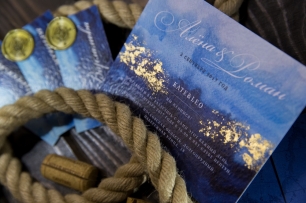 Приглашения на свадьбу в морском стиле