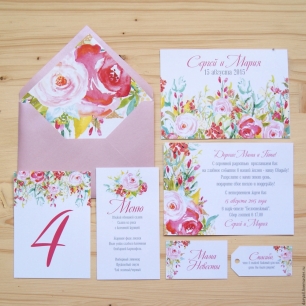 Набор свадебных пригласительных