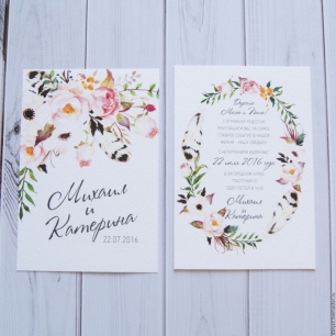 Набор свадебных пригласительных