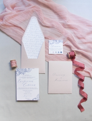 Приглашение на свадьбу "Кружево"