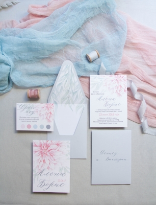 Приглашение на свадьбу "Нежность"