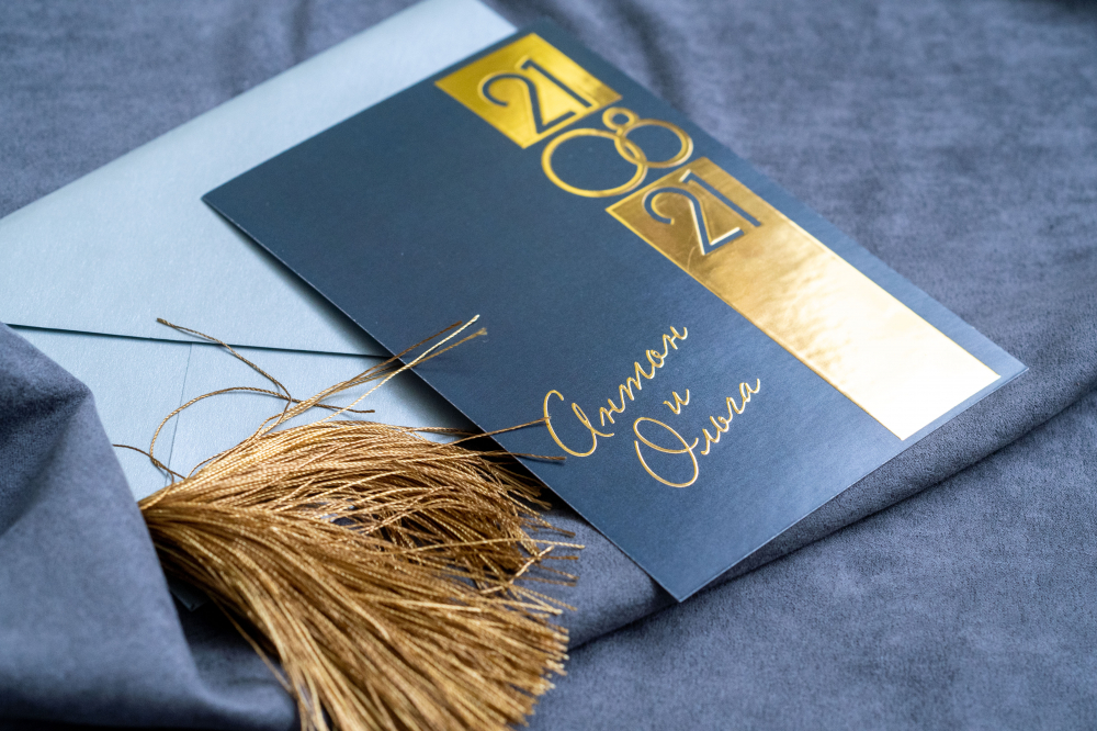 Приглашение с объемной фольгой